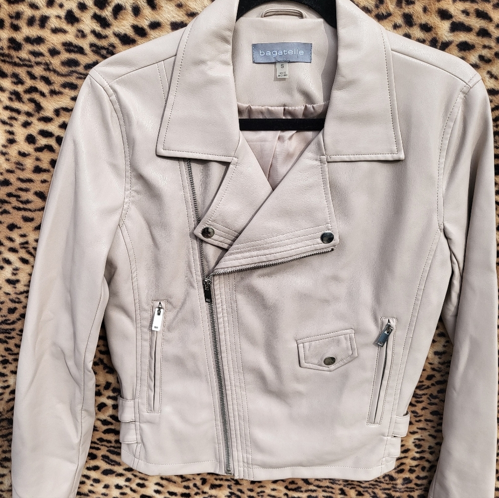 Cute Faux leather coat